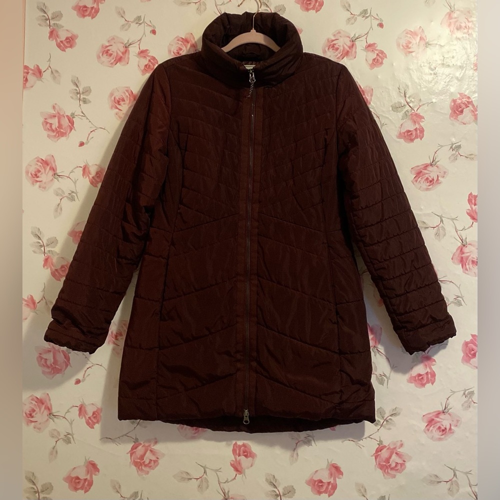Alpine Design Women's Burgundy Puffer Jacket